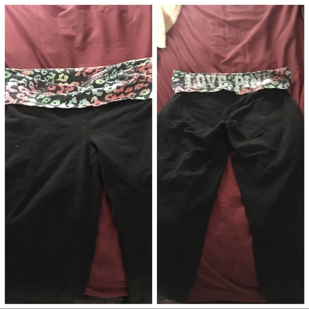 Pink Victoria secret capris